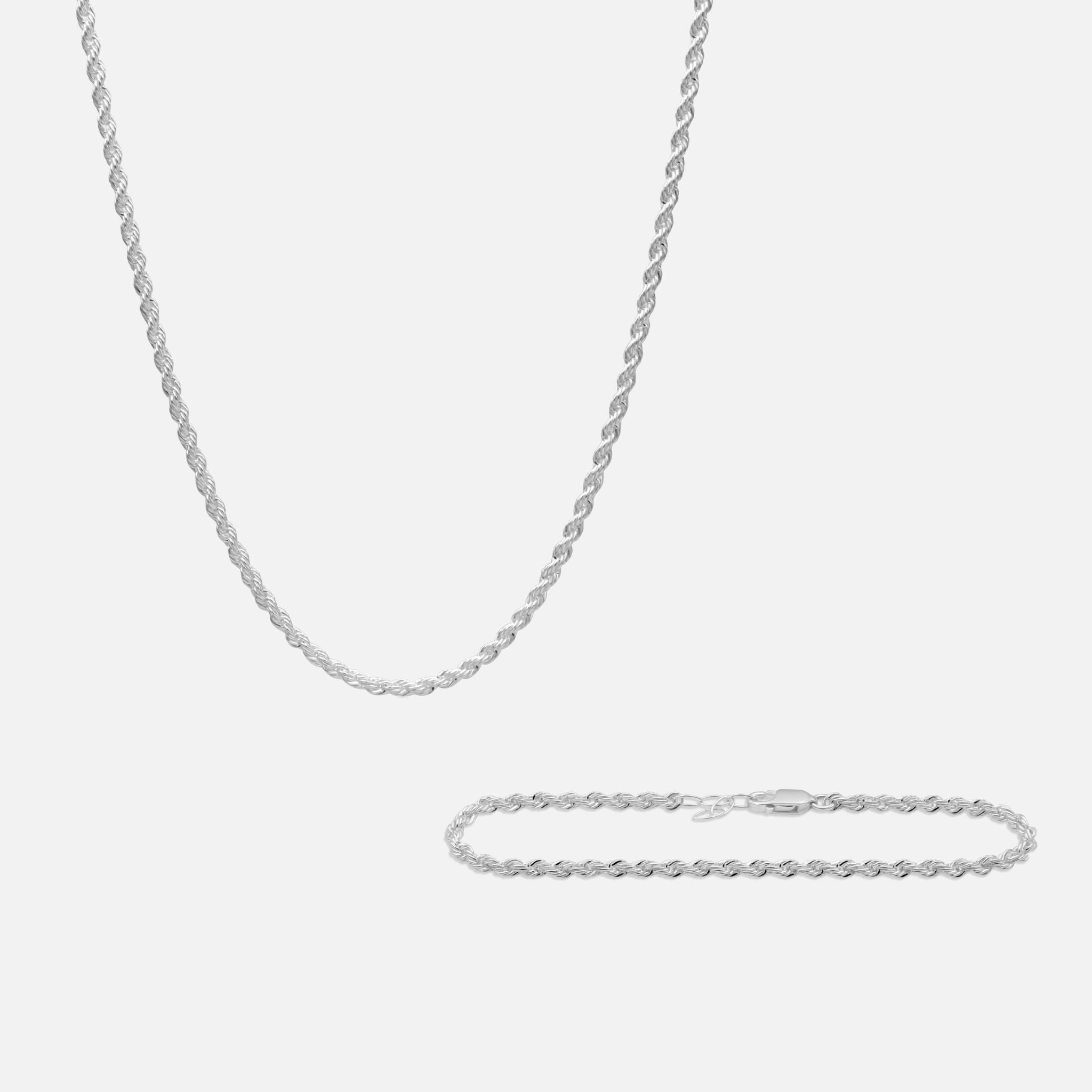 Rope Schmuck Set Silber CUFF Copenhagen rope-schmuck-set-silber-cuff-copenhagen