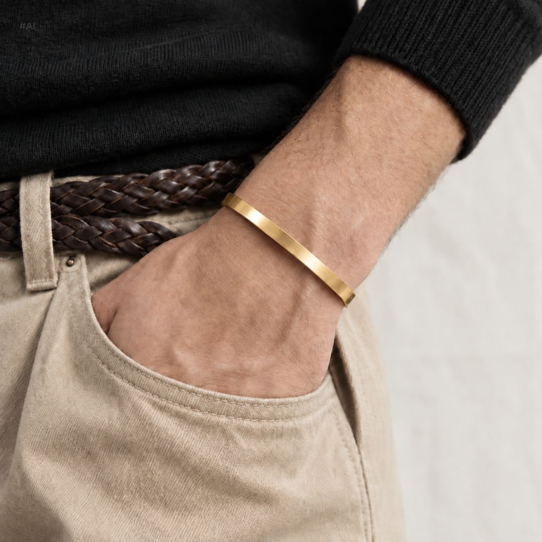 Bruce Bracelet Slim Gold