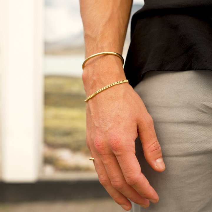 Curb Bracelet Slim Gold