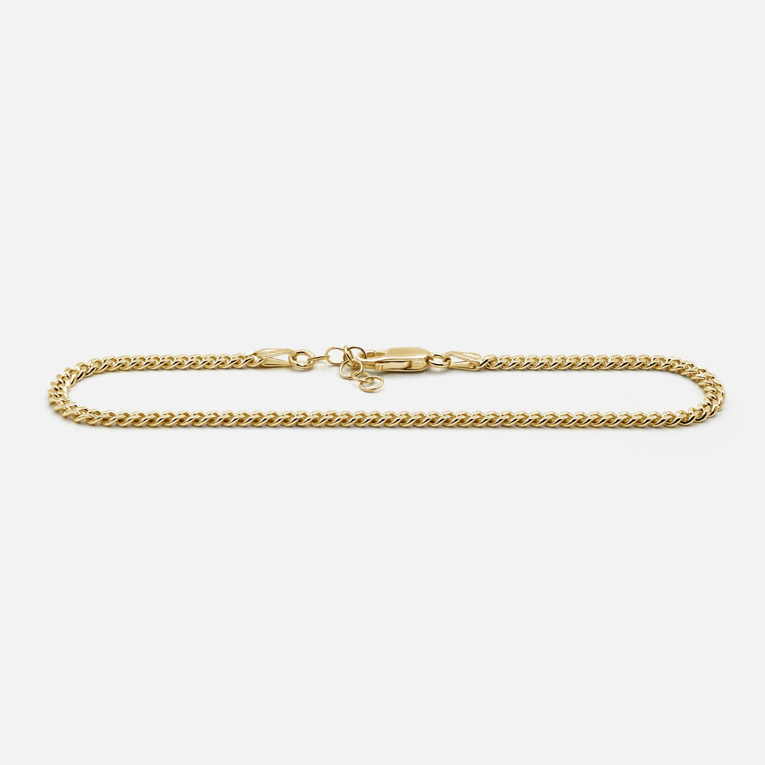 Curb Bracelet Slim Gold
