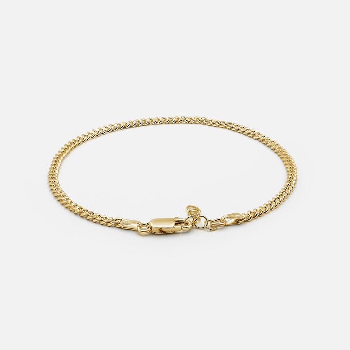 Curb Bracelet Slim Gold