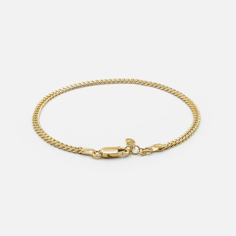Curb Bracelet Slim Gold