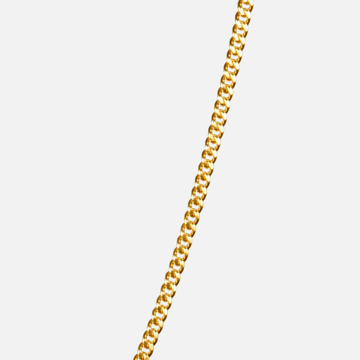 Curb Necklace Slim Gold