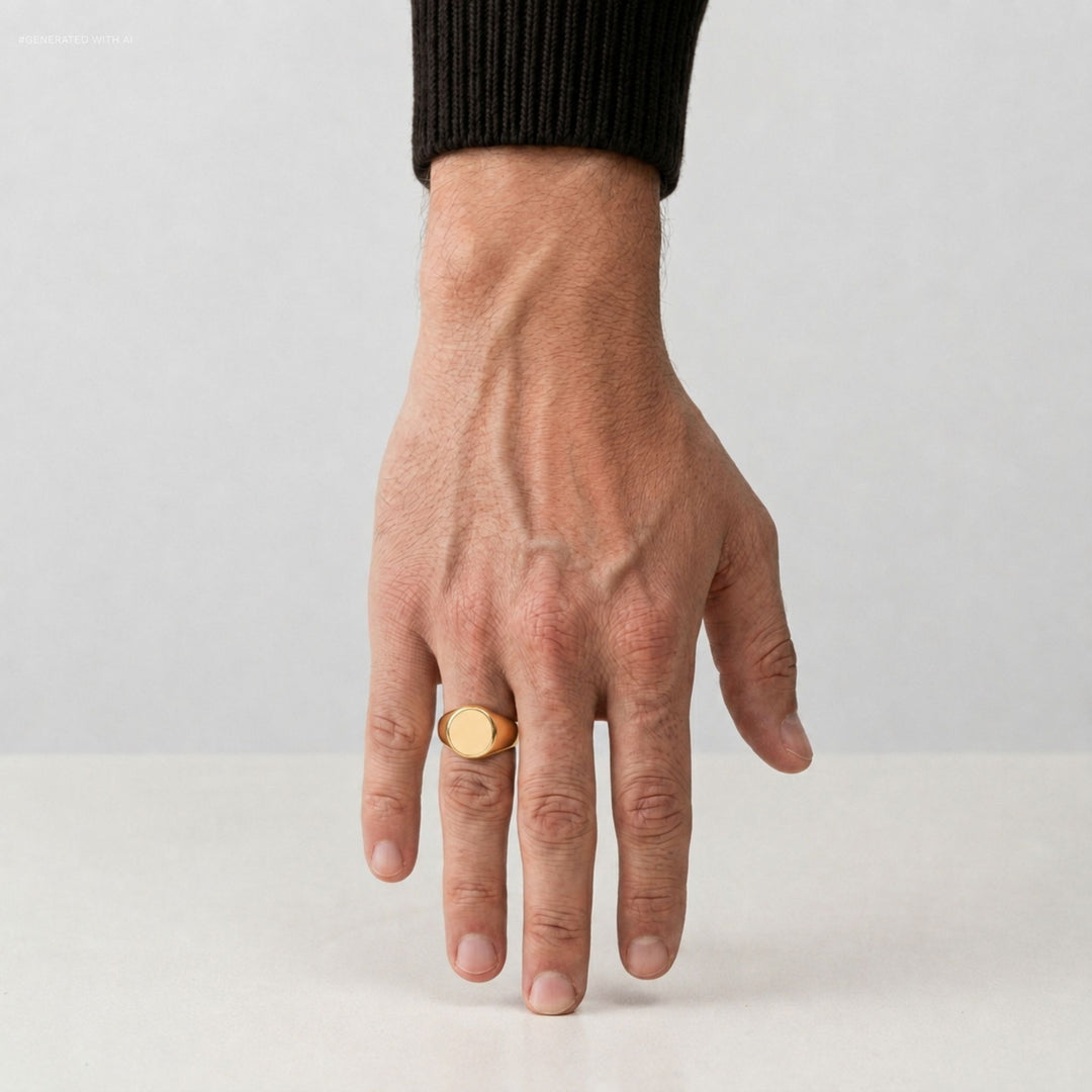 Ellery Signet Ring Gold